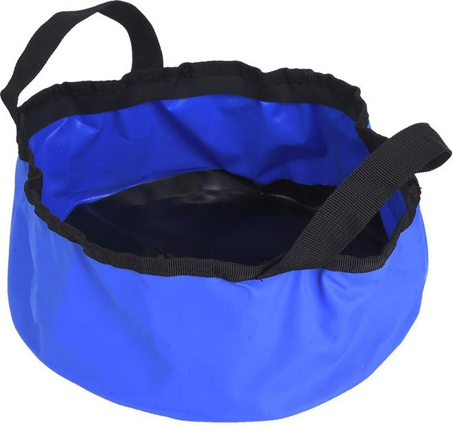 Igeteck Tragbares Faltbares Waschbecken aus PVC für Camping und Reisen in Blau, B/T/H: 28,5 x 28,5 x 12,0 cm - Bild 1