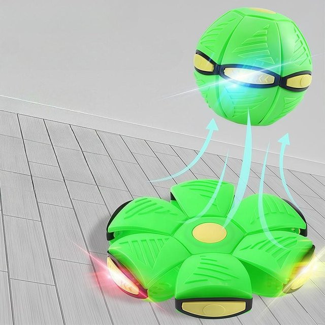 Wucifang Bags Leuchtender Magischer Untertasse UFO Ball Squishy Hüpfball, ab 3 Jahren - Bild 1
