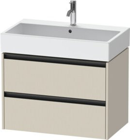 Duravit Waschtischunterschrank Ketho.2 in Tau matt mit 2 Schubladen, wandhängend, B: 78,4 cm, T: 46 cm, H: 54,9 cm - Bild 1