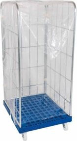 HMH Einweghaube für rolltainer transparent B: 72,4 cm, T: 81,5 cm, H: 146 cm - Bild 1