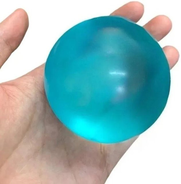 Binchi Maltose Squishy Spielzeug, transparent blau, Anti-Stress, Langsam-Rückprall - Bild 1