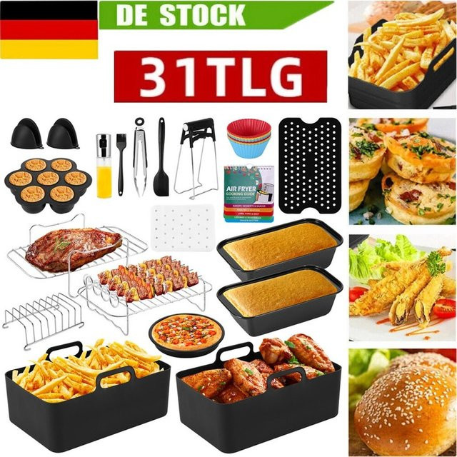 31-teiliges Heißluftfritteuse-Zubehör Set für Ninja Foodi AF400EU AF451EU AF500EU - Bild 1