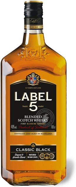 Label 5 Blended Scotch Whisky Schottland 1 l - Bild 1