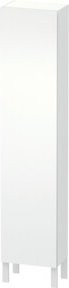 Duravit L-Cube Hochschrank weiß matt mit Glastüren, B: 40 cm, T: 24,3 cm, H: 176 cm - Bild 1