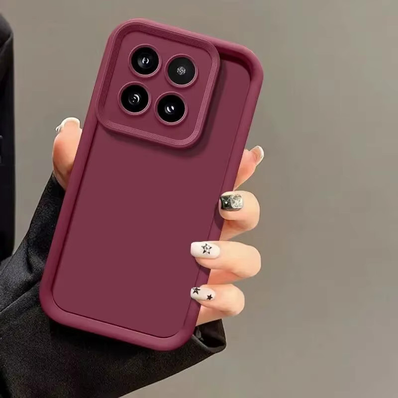 Xiaomi 14T und 14T Pro 5G Schutzhülle in Rot mit mattem Soft-Cover Design - Bild 2