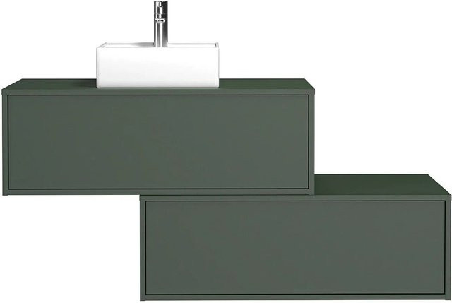 Vente-unique Einzelwaschtisch Teana in Grün matt, Breite: 94 cm - Bild 1