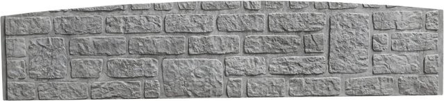 Betonzaun-Bogenplatte Romania B: 200 cm, H: 45 cm, T: 3 cm - Bild 1