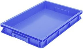 Bito Eurostapelbehälter BN6407 in Blau, B/T/H: 60 x 40 x 7,8 cm - Bild 1