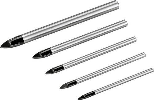 Flex Fliesenbohrer-Set mit Hartmetallspitze, 5-teilig, Silber - Bild 1