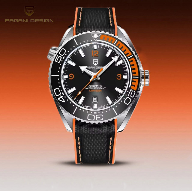 PAGANI DESIGN Armbanduhr, Automatik, Edelstahl, Saphirglas, Keramik, Herren - Bild 1