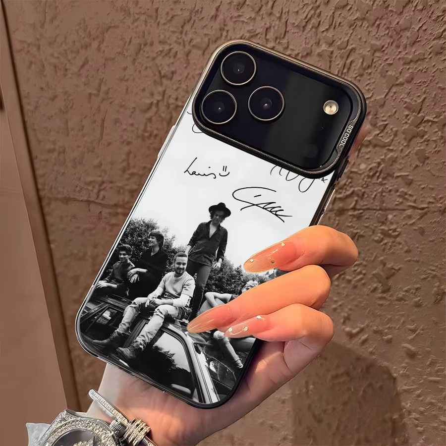 One Directions Handyhülle für iPhone 17 16 15 14 13 12 11 Pro Max Air in Mehrfarbig Matt Laser Metallic Aurora - Bild 2