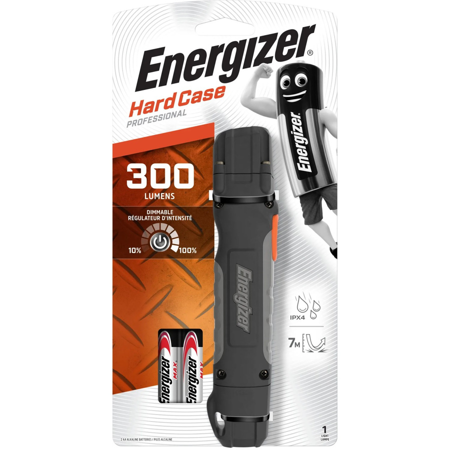 Energizer Hardcase LED Taschenlampe schwarz, batteriebetrieben, 300lm - Bild 3