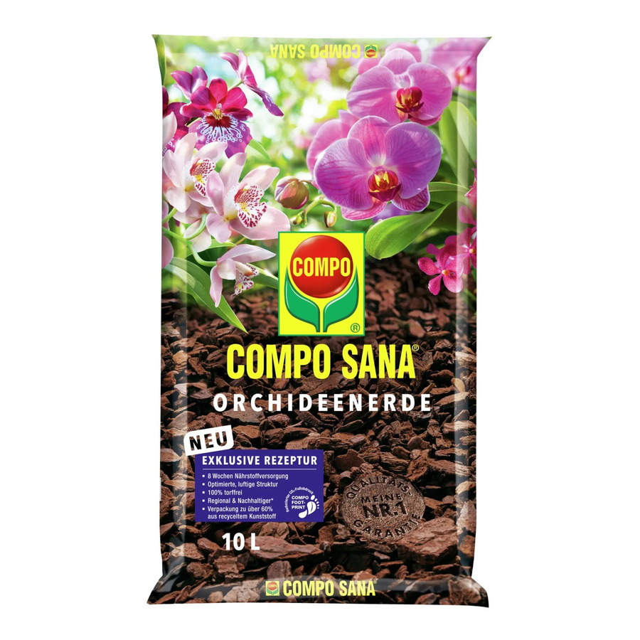 Compo Sana Orchideenerde mit Mittelmeerpinienrinde, torffrei, 10 kg - Bild 2