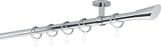 ONDECO Deckenträger Classic 1-läufiges Rohr in Chrom, Länge: 280 cm - Bild 1
