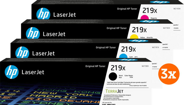 HP 219 LaserJet Toner Multipack 3er-Set Multicolor für HP Color LaserJet Pro MFP Serien - Bild 1