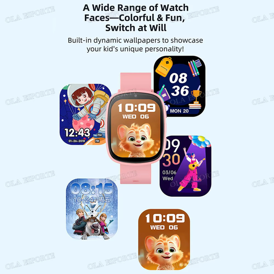 Ola Esporte Smartwatch, Kunststoff, Silikon, Pink, Kinder - Bild 2