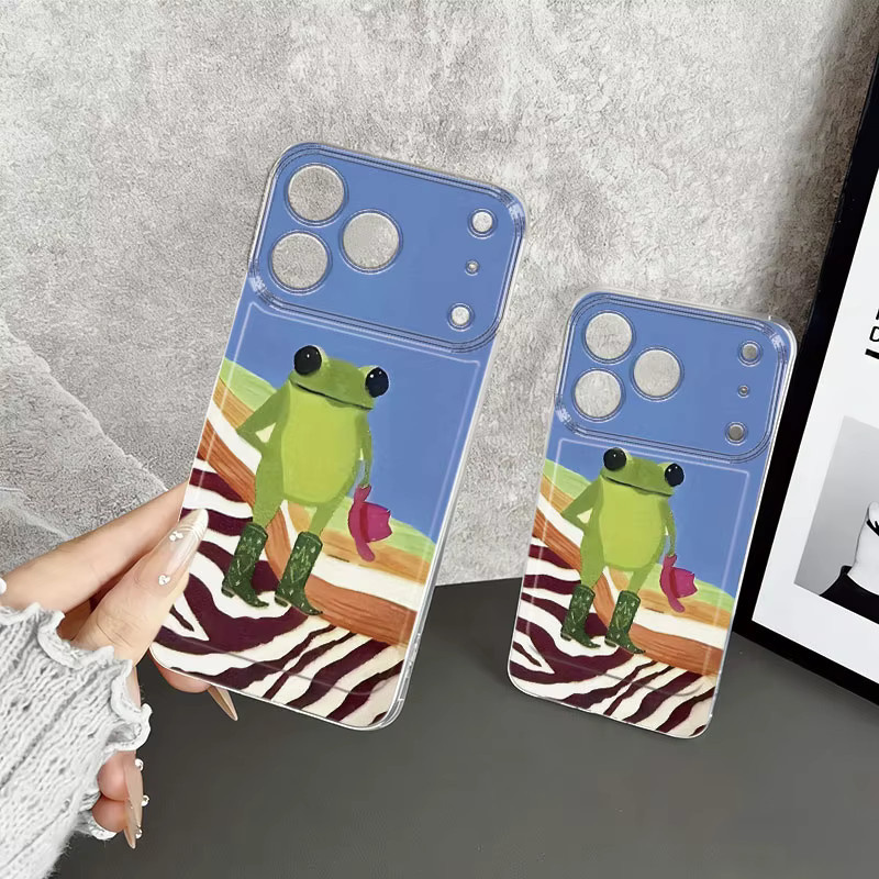 Handyhülle Der Gentleman Frosch für iPhone Modelle, transparent und mehrfarbig - Bild 2
