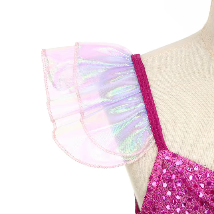 MESOQ Prinzessin Kleine Meerjungfrau Ariel Kostüm, Mädchen, Textil - Bild 2