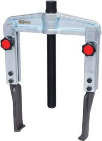 KS Tools Schnellspann-Universal-Abzieher 2-armig mit schlanken und verlängerten Haken, Farbe: Silber - Bild 1