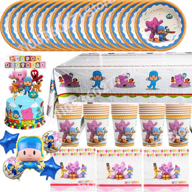 Potdemiel Pocoyo Geburtstagsparty Dekorationen Set in Mehrfarbig für Kinder - Bild 1