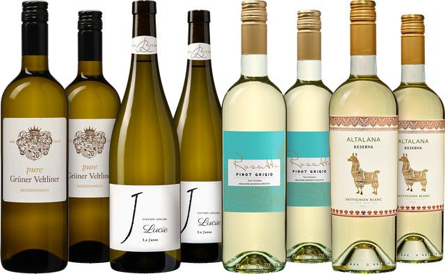 die Weinbörse Weißweinpaket, fruchtig & aromatisch, 0,75 l - Bild 1