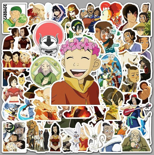 Binchi Outdoor Product Anime Avatar Der Letzte Airbender Aufkleber, 1050 Stück - Bild 1