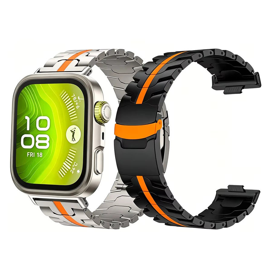 CAOWTAN Uhrenarmband Titan, Edelstahl, Silber, Unisex - Bild 2