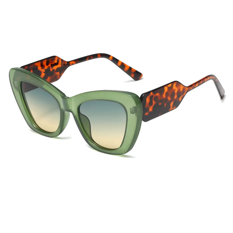 Sonnenbrille Cat Eye, Unisex, Vollrand, Kunststoff, grün - Bild 3