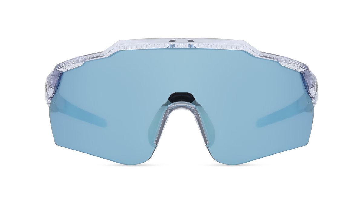 Under Armour UA LEVELUP Sonnenbrille, Halbrand, Herren, Kunststoff, Transparent, Blue - Bild 1