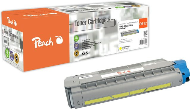 Peach O4650-75 Toner Gelb für OKI C 612 DN, OKI C 612 N und OKI C 612, wiederaufbereitet - Bild 1