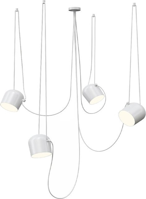 Flos Aim Small LED-Pendelleuchte 4er-Set in Weiß mit warmweißem Licht (2700K) - Bild 1