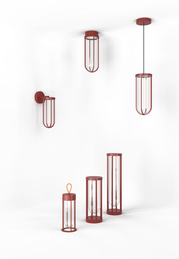 Flos In Vitro Unplugged Akkuleuchte Tischleuchte aus Aluminium und Glas in Braun/Transparent mit dimmbarer LED - Bild 2