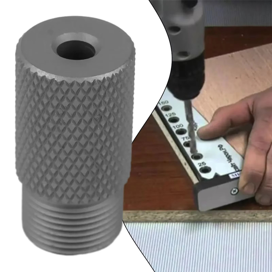 VIBRATITE Kernbohrhülse aus Edelstahl in Silber zur Holzbearbeitung als Bohrführung und Dübelvorrichtung für Taschenlöcher - Bild 4