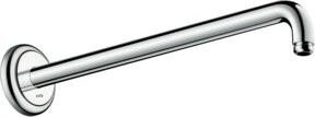Hansgrohe Brausearm mit 90 Grad Winkel für die Wandmontage, Chrom, Silber - Bild 1