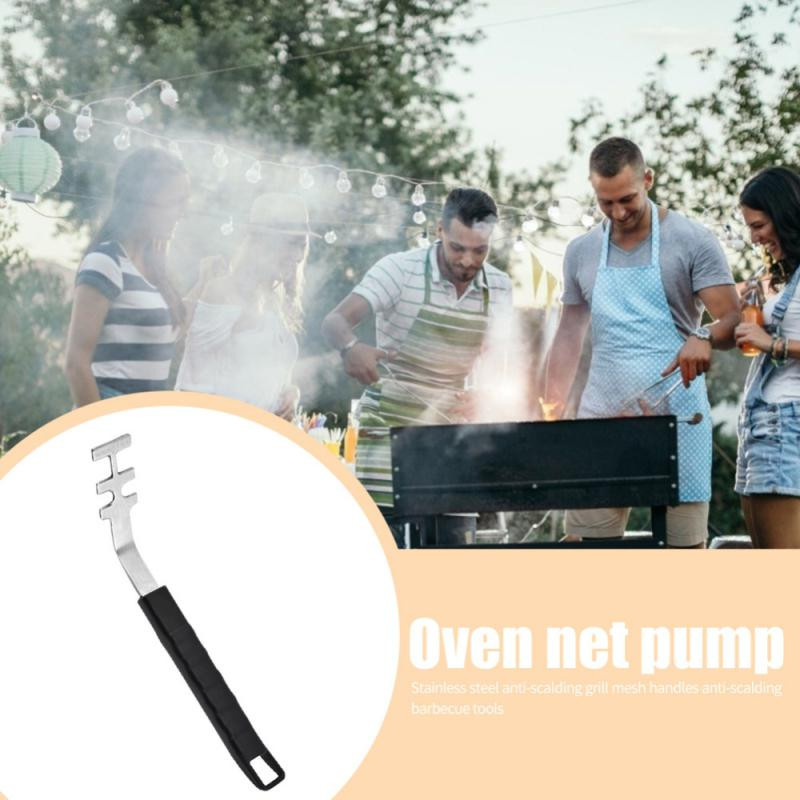 Yiran Furniture Grillrostheber aus Edelstahl und Kunststoff in Schwarz - Bild 2