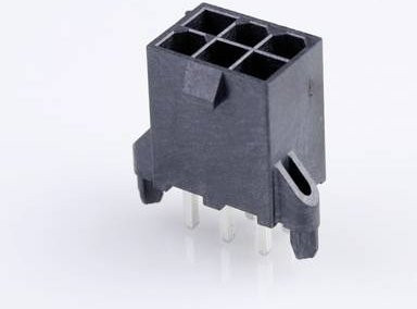 Molex Einbau-Stiftleiste Standard Schwarz 6 Pol mit 4.20mm Rastermaß - Bild 1