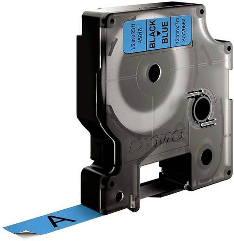 DYMO D1 Schriftbandkassette 45016, Farbe: Blau, Schriftfarbe: Schwarz, Breite: 12 mm, Länge: 7 m - Bild 2