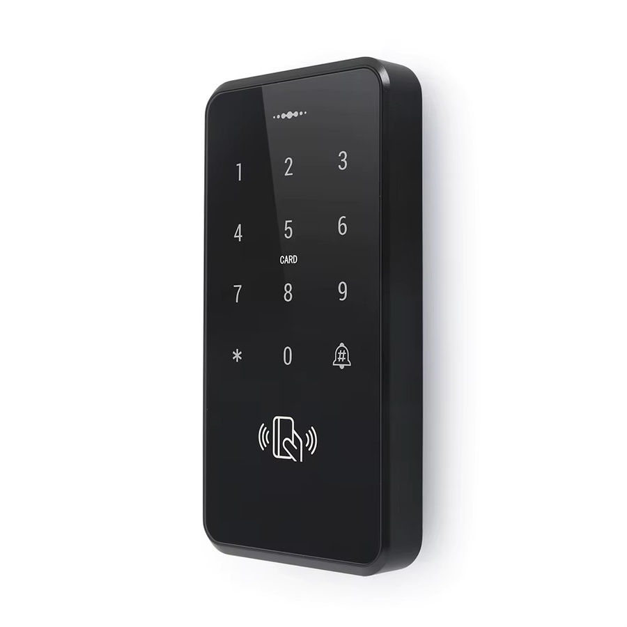 HOMSECUR Wasserdichte Touch-Tastatur mit RFID-Proximity Reader 125 kHz und Passwort-Entsperrung, IP67, DC12V, Schwarz - Bild 6
