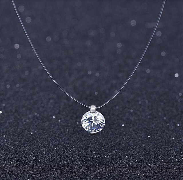 Halskette Silberbeschichtet, Strass, Damen - Bild 1