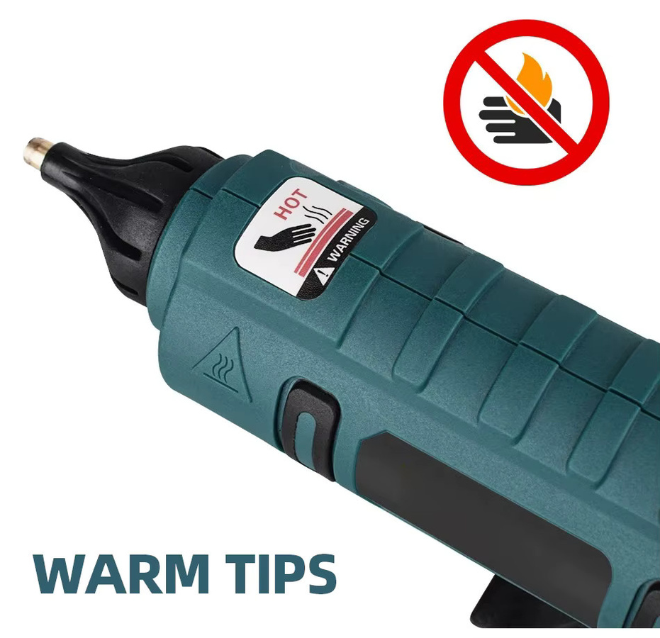 Kabellose elektrische Heißklebepistole für Makita 18V Akku in Petrol für DIY-Projekte mit 11mm Klebestiften - Bild 5