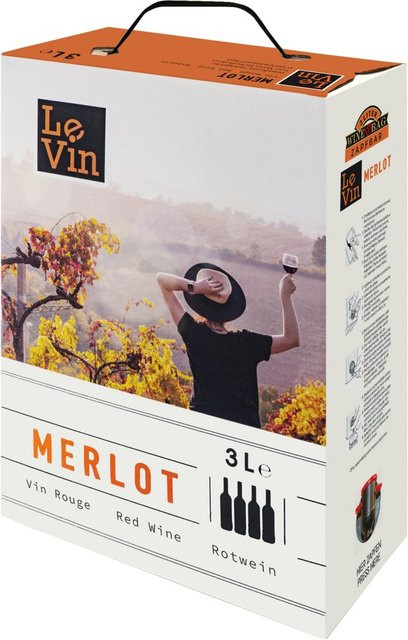 Le Vin Merlot Rotwein trocken Bag-in-Box 3,0 l - Bild 1