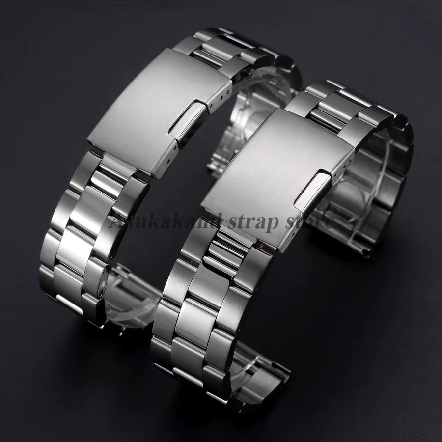 Uhrenarmband Edelstahl, Faltschließe, Silber, Unisex - Bild 2
