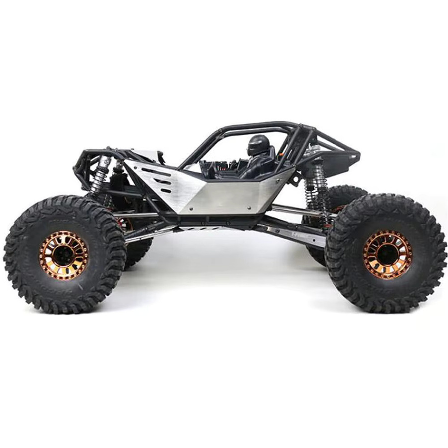 Axial Edelstahl Rumpf Rüstung, RC Crawler Auto Shell Kit, Metall, Grau - Bild 2