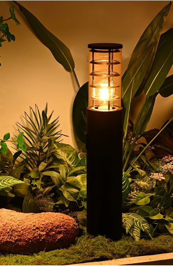 Ynhaw Wasserdichte Aluminium-Stehlampe für den Außenbereich mit E27-Fassung zur Garten- und Landschaftsbeleuchtung - Bild 3