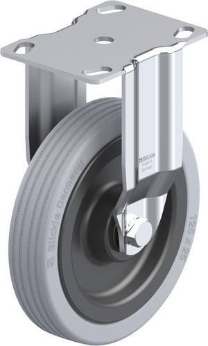 Blickle Bockrolle BKPA-VPA 125K in Schwarz und Grau mit Schraubbefestigung aus Stahl, Rad-Durchmesser: 125 mm, Tragfähigkeit (max.): 100 kg - Bild 1
