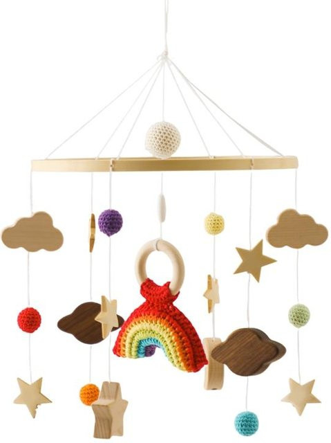 Binchi Outdoor Product Baby Mobile Bettglocke, Musikalisches Rasseln, Weicher Filz, Waldtiere, ab 0 Jahre - Bild 1