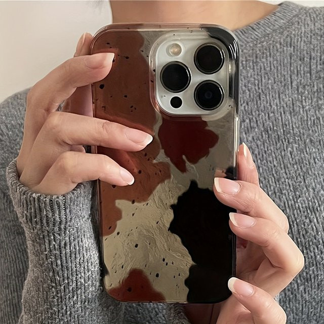 Transparente Handyhülle im Vintage Farbblock-Design für iPhone 11 bis iPhone 17 Pro Max, Soft Cover in Multicolour - Bild 1