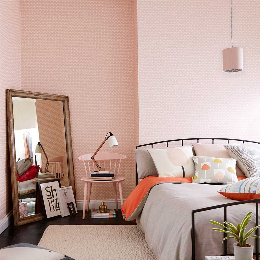 Scion Tapete Kielo Blush in Pink mit geometrischem und abstraktem Design als Vlies-Rolle - Bild 1