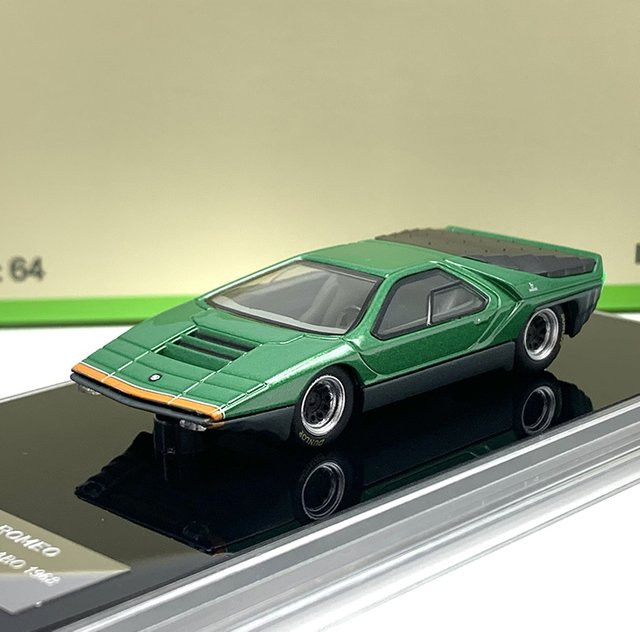 Bburago Alfa Romeo 33 Bertone Carabo 1968, Automodell, 1:64, Metall - Bild 1