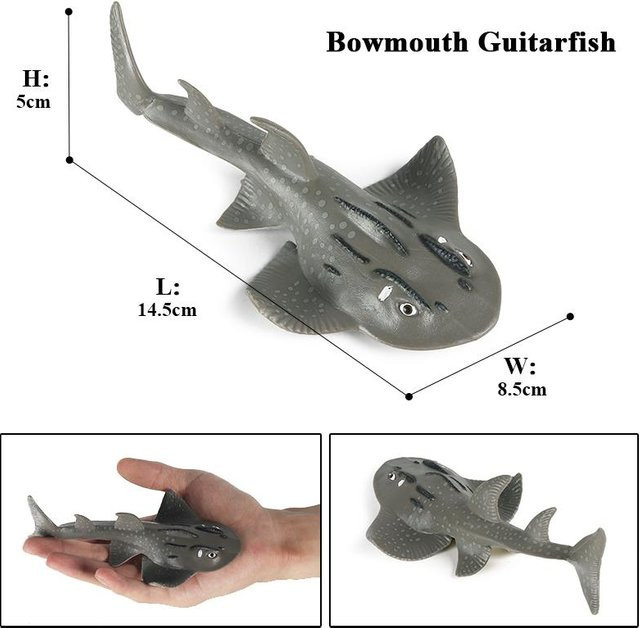 Oenux Meerestiere Rochen Teufelsrochen Mantarochen Spielfiguren 10-teiliges Set - Bild 1